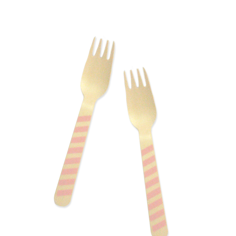 Fork - Stripe Pink